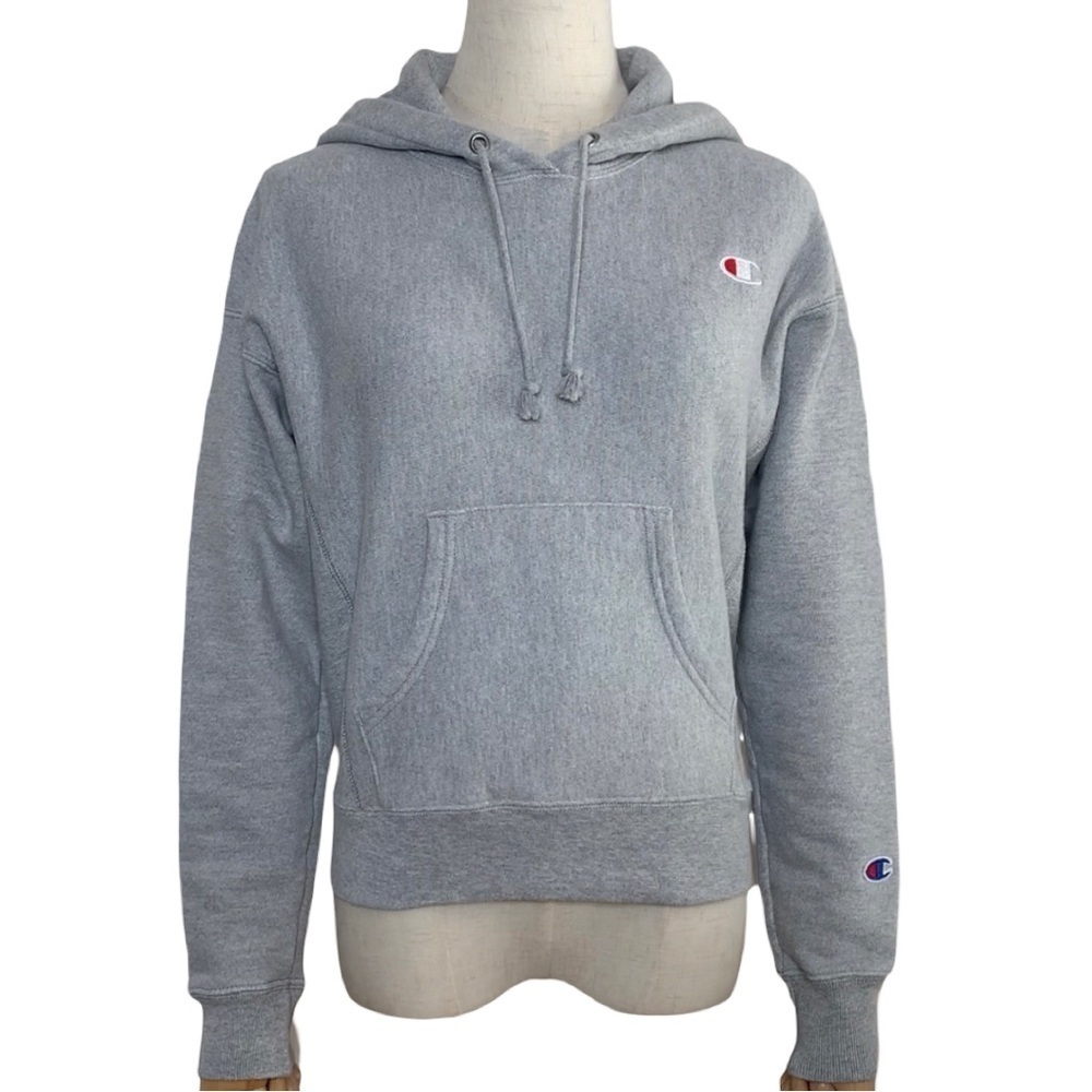 Champion C-Life Reverse Weave C Logo Pull-Over Hoodie Oxford Gray - Picture 5 of 16